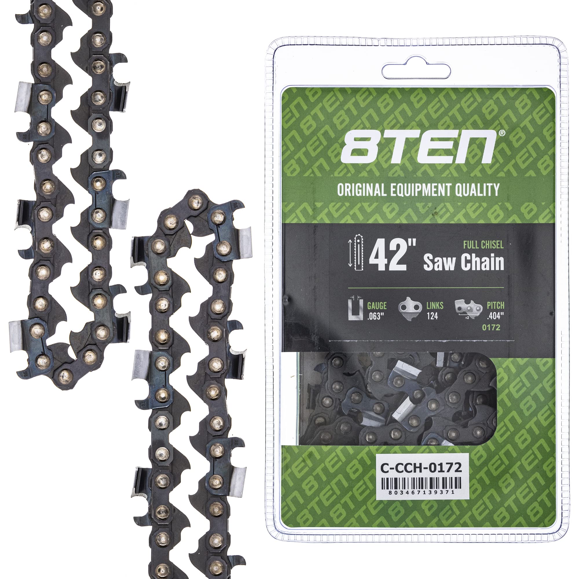Amazon.com: 8TEN Full Chisel Chainsaw Chain 42 Inch .063 .404